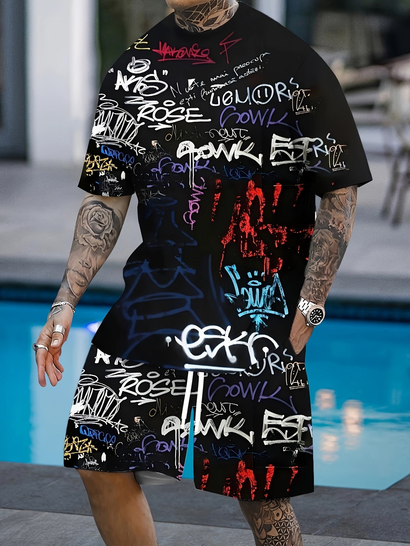 Street Fashion Summer 2026 - 2026 Summer New Men's Short-Sleeved Shorts