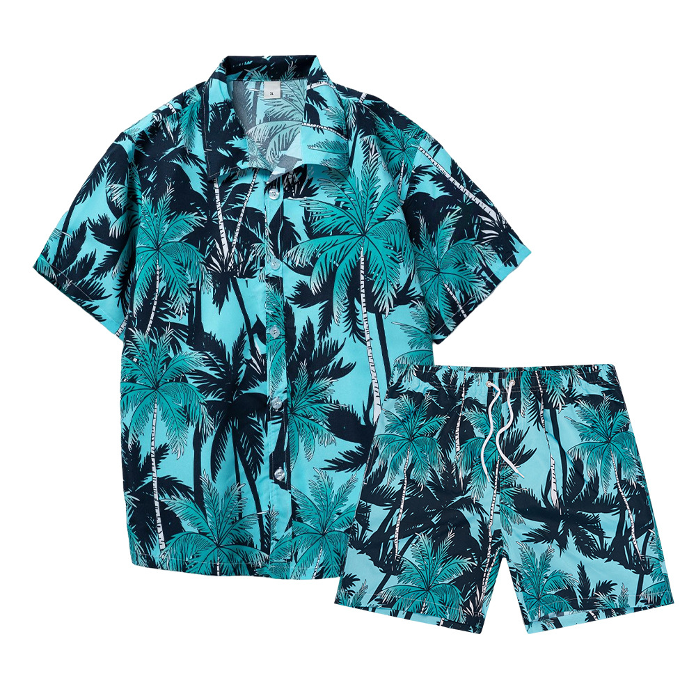 Street Fashion Male - Hawaiian Coconut Tree 3D Print Men