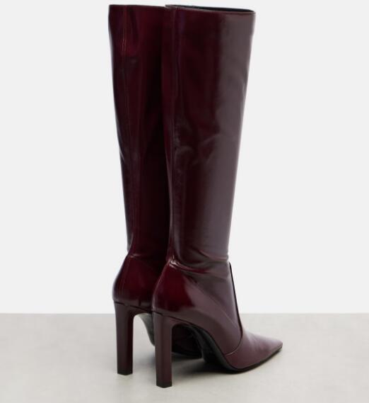 Street Fashion Youtube - Autumn Burgundy Black Brown Synthetic Leather