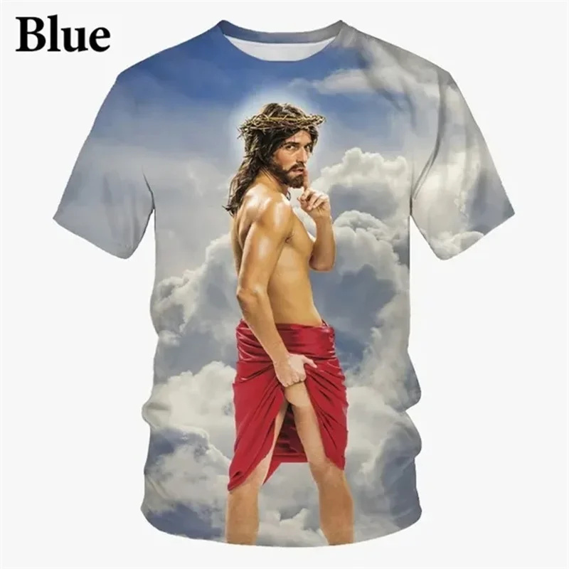 Street Fashion Trend 2025 - Jesus Funny Prank T-shirt For Men's
