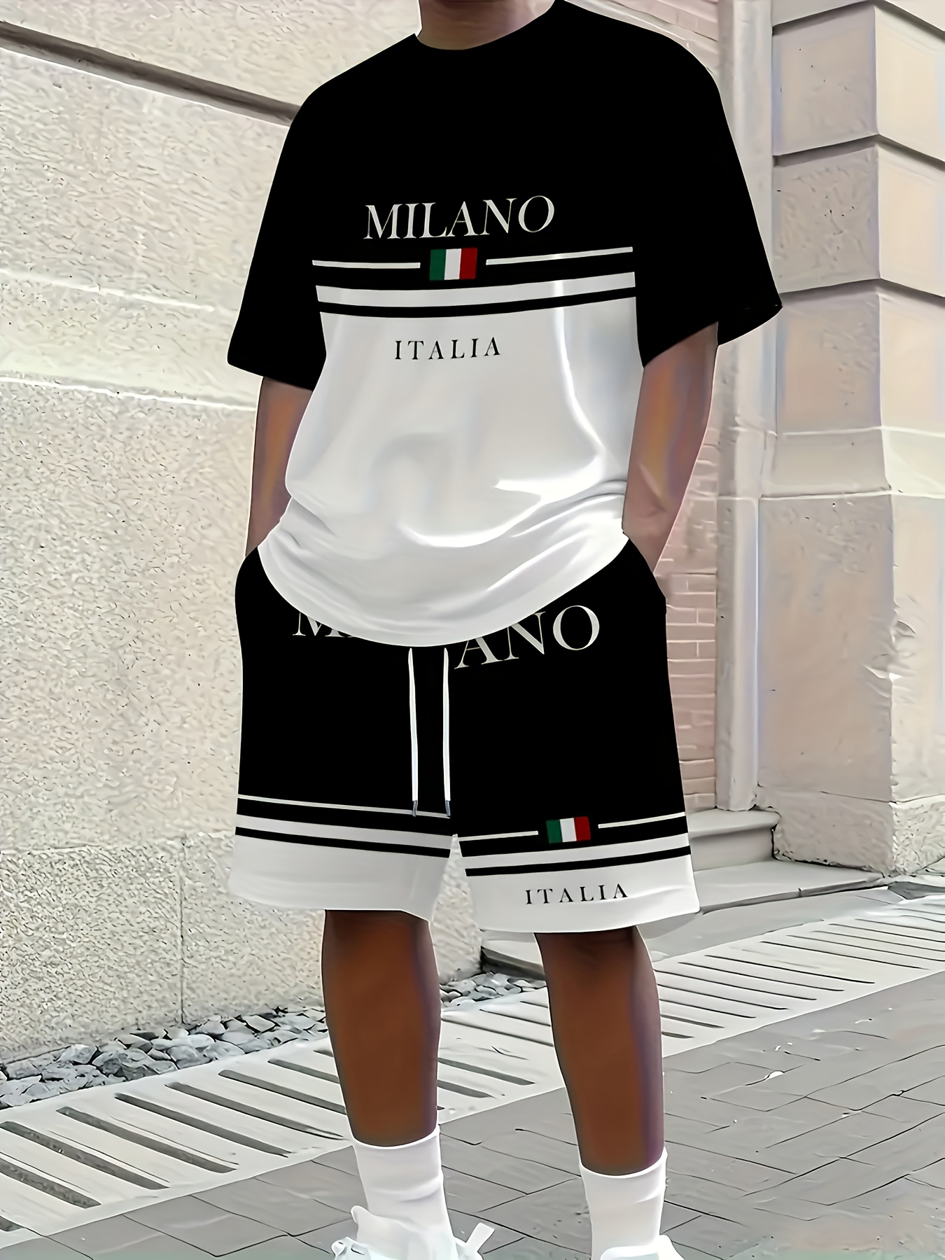 Street Fashion Summer 2026 - 2026 Summer New Men's Short-Sleeved Set