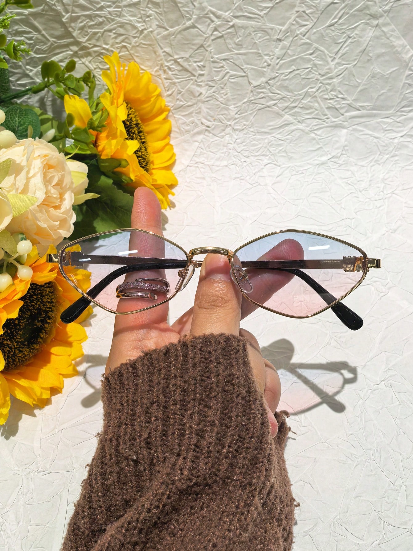 1 Pair Fashionable Metal Frame – Street Fashion Runway recenzja i cena