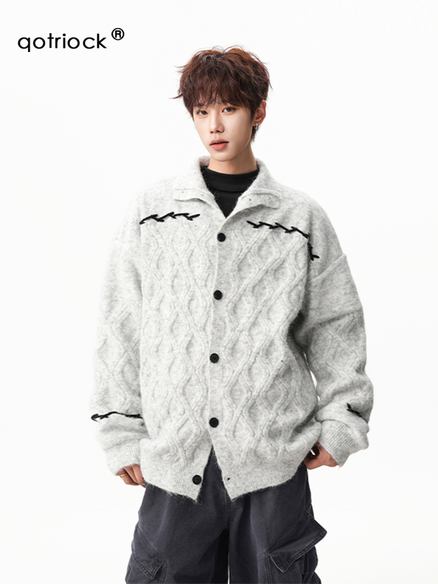 Fur Collar Pullovers Boys	 Men – Street Fashion Brand Logo recenzja i cena