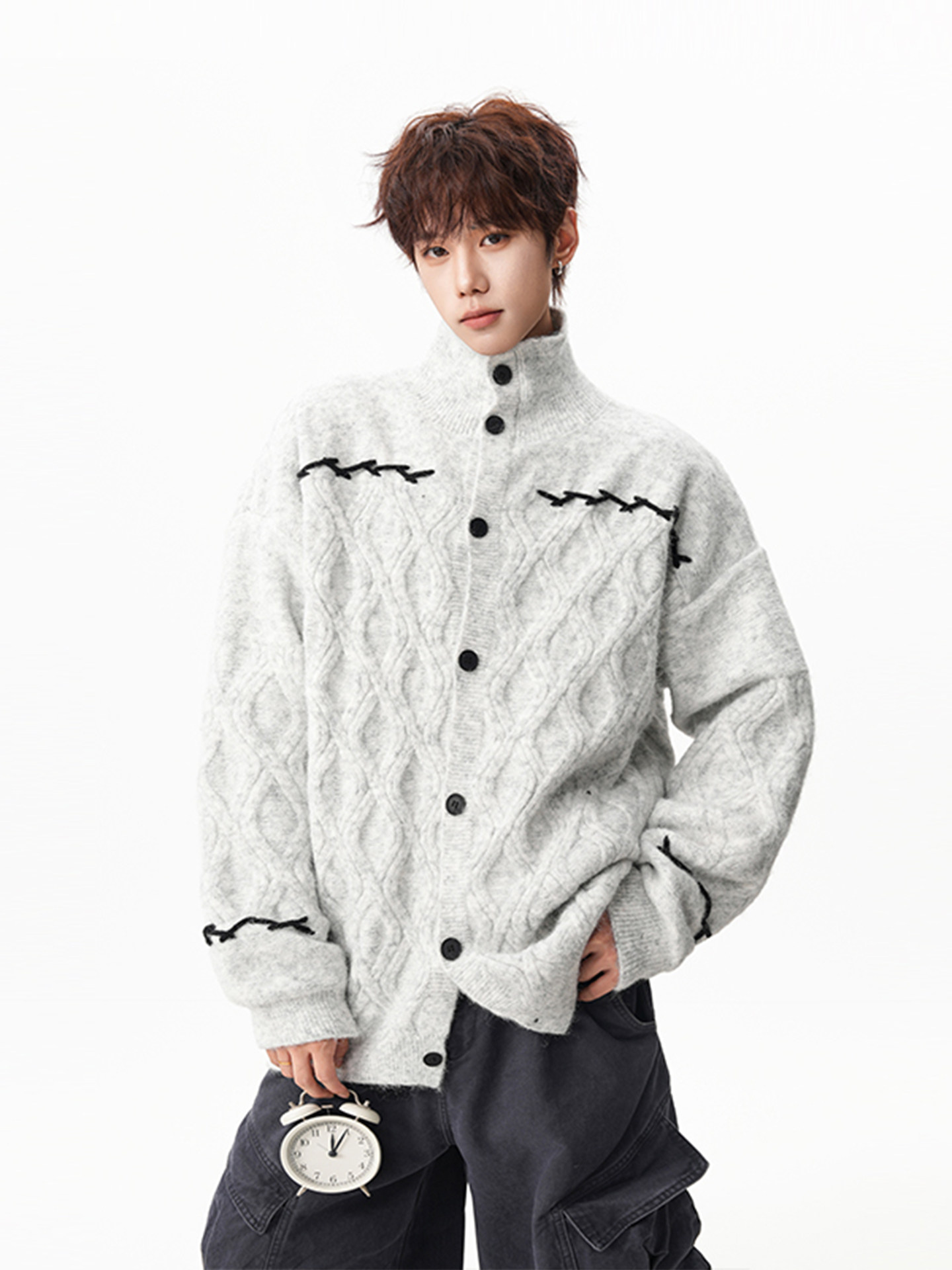 Fur Collar Pullovers Boys	 Men – Street Fashion Brand Logo recenzja i cena
