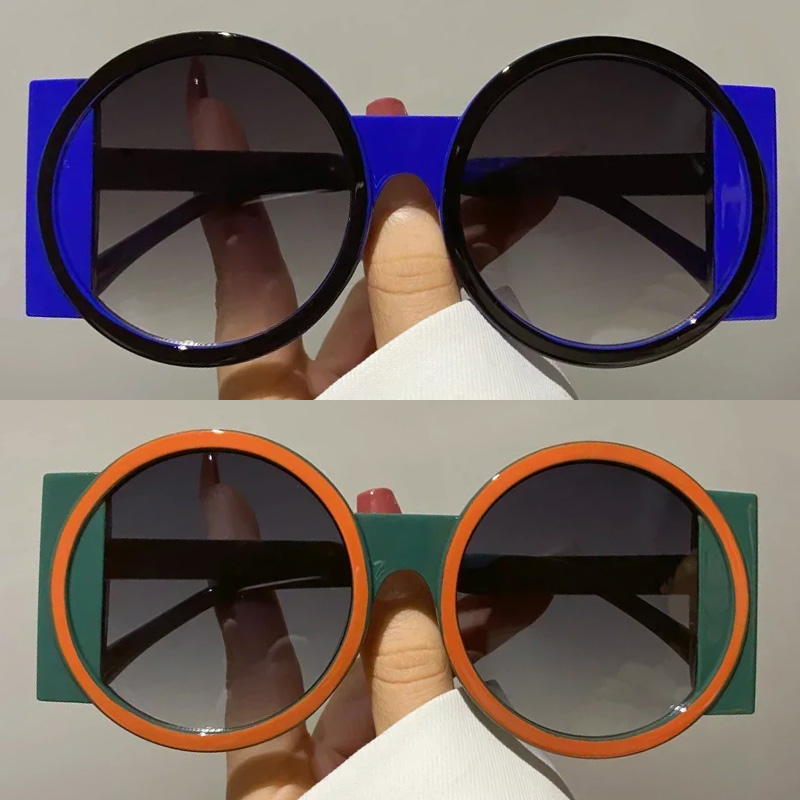 Round Sunglasses Fashion Beach – Street Fashion Photo recenzja i cena
