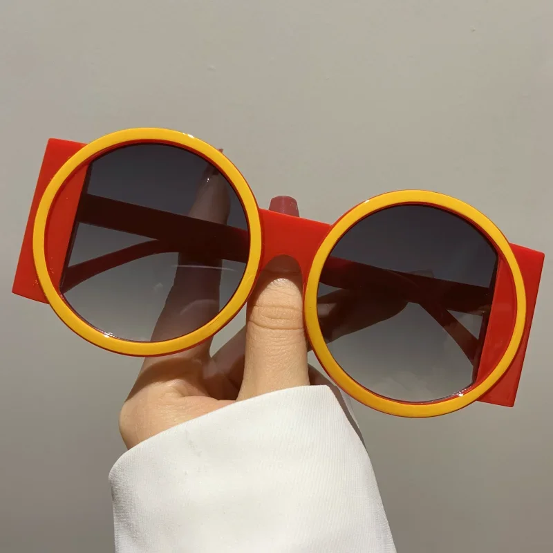 Round Sunglasses Fashion Beach – Street Fashion Photo recenzja i cena
