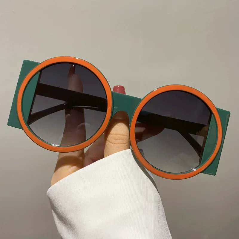 Round Sunglasses Fashion Beach – Street Fashion Photo recenzja i cena