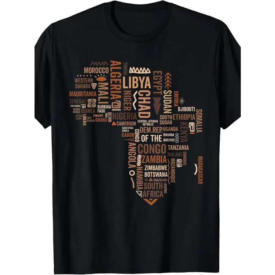 Africa Map Countries Black His – Street Fashion History recenzja i cena