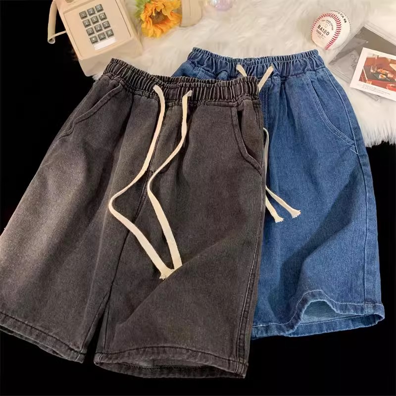 Baggy Jeans Shorts for Men Cas – Street Fashion Hip Hop recenzja i cena