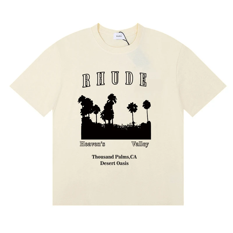 Fashionable Brand Rhude T-shir – Street Fashion Brand Logo recenzja i cena