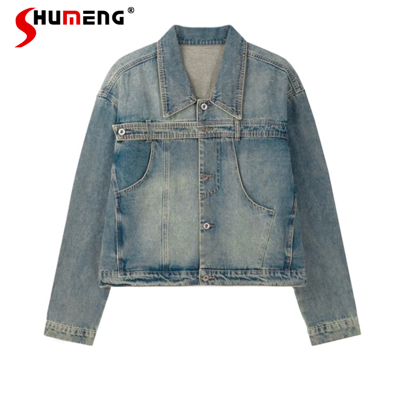 Fashion Retro Denim Jackets Me – Street Fashion Jacket Men recenzja i cena