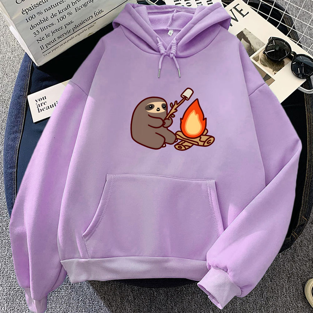 Sloth Kawaii Women Loose Stree – Oversized Crewneck Fleece recenzja i cena