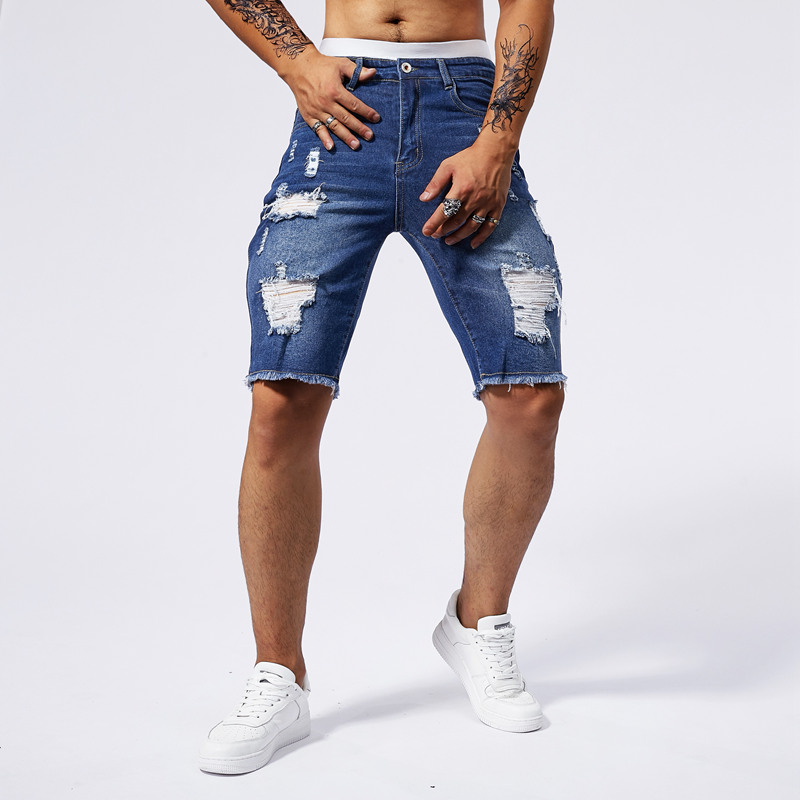 2025 Summer New Men's Ripped D – Street Fashion Brand recenzja i cena
