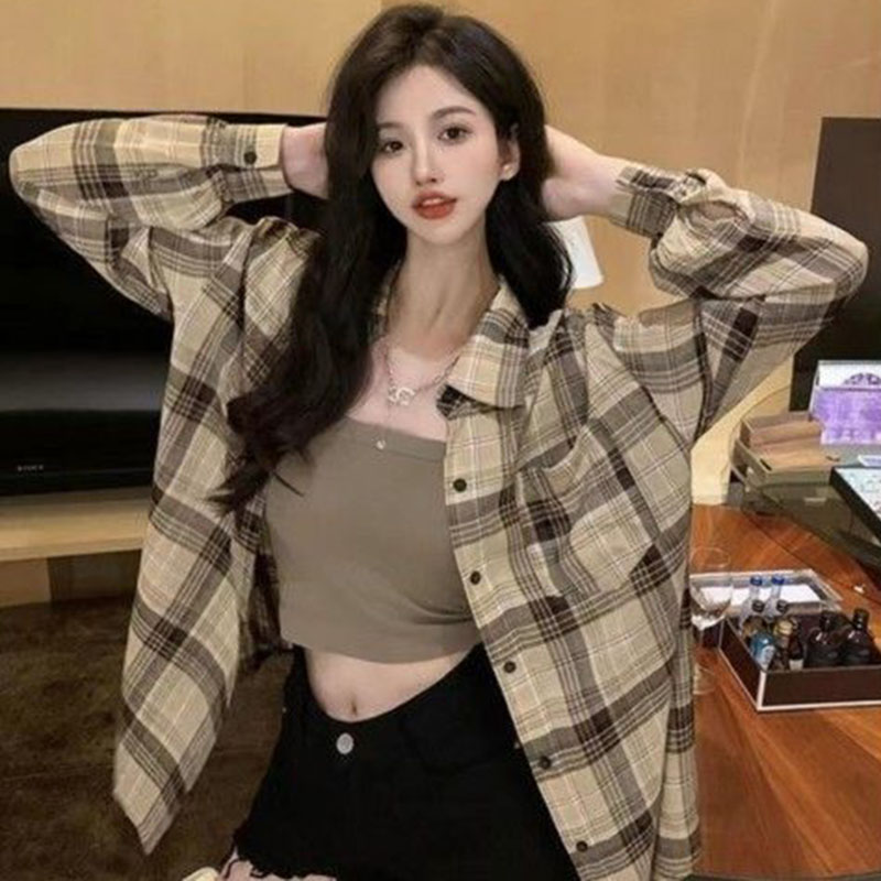 ZOCI Pink Plaid Blouses for Wo – Street Fashion Korea recenzja i cena
