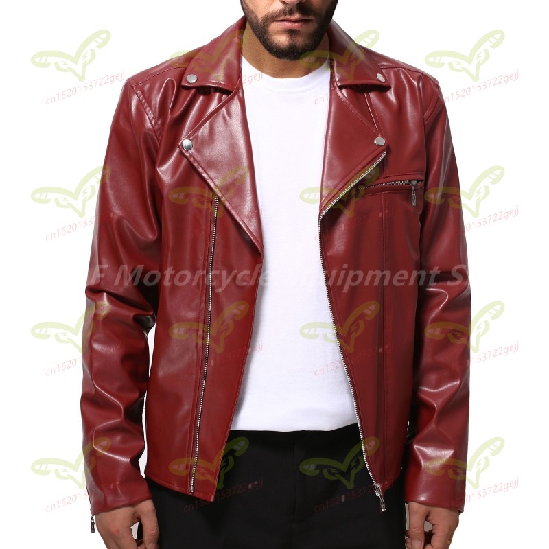 Men's Motorcycle Jacket Black  – Street Fashion Jacket Men recenzja i cena