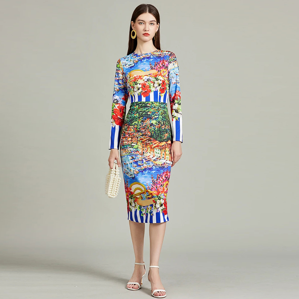 Runway Fashion Striped Landsca – Street Fashion Runway recenzja i cena