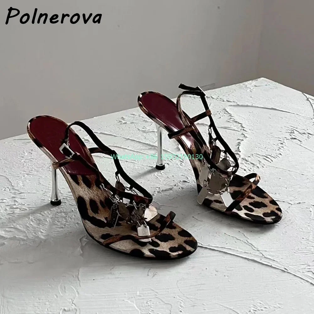Leopard Metal Fringe Sandals R – Street Fashion Runway recenzja i cena