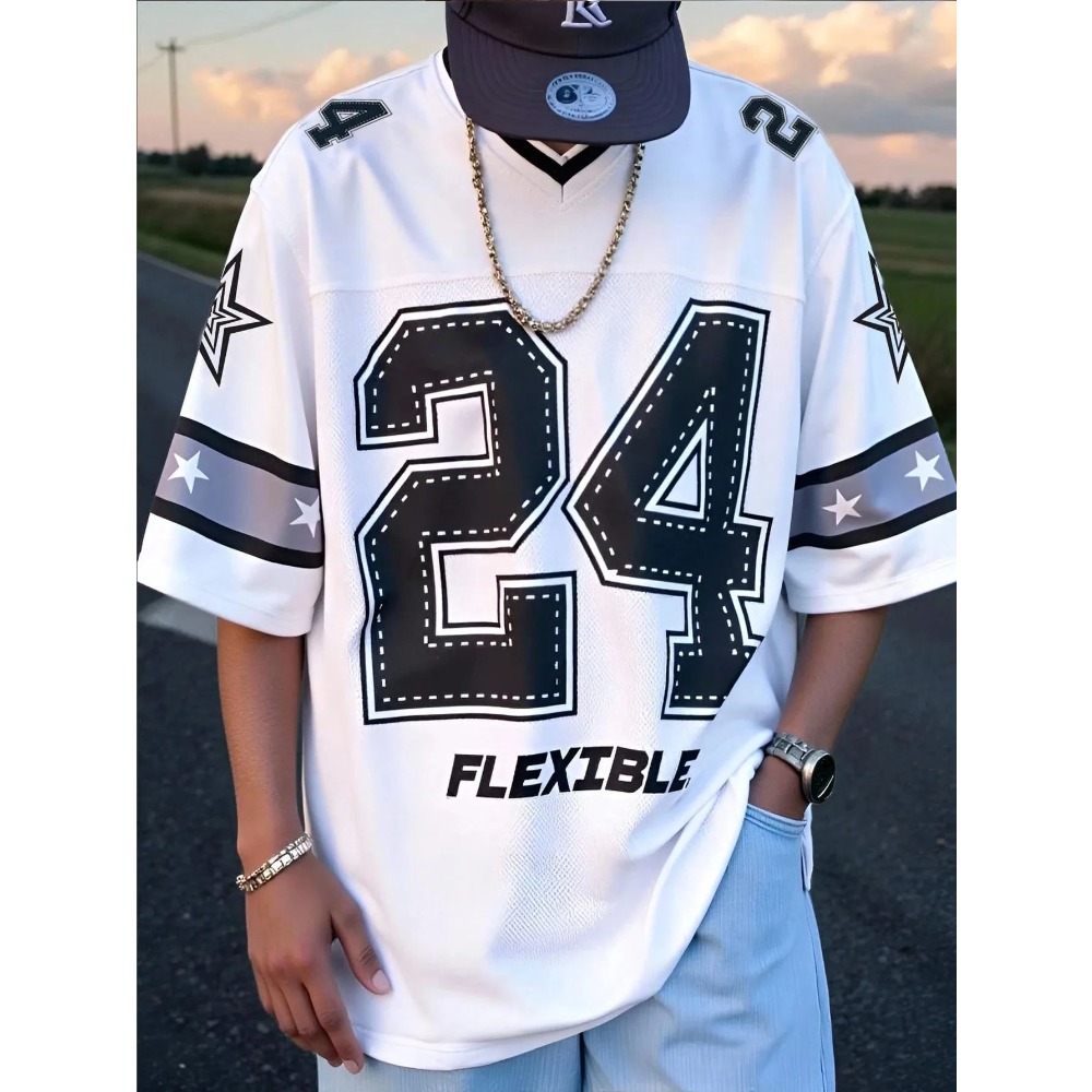 2026 Summer New Men's V-Neck T – Street Fashion Summer 2026 recenzja i cena