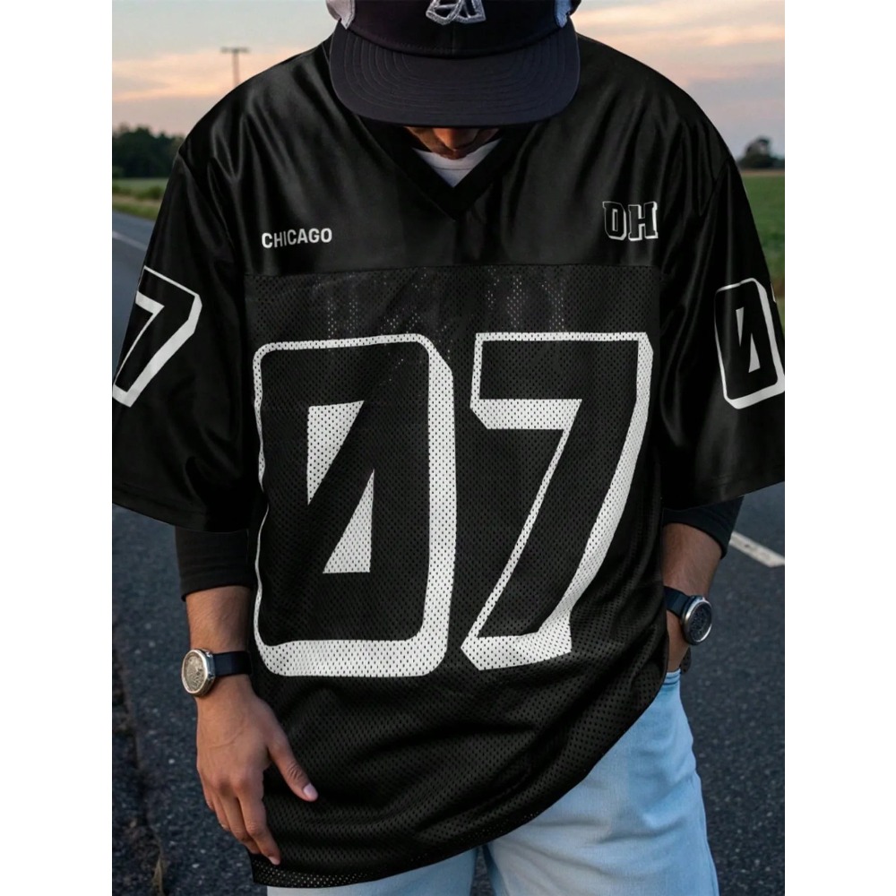2026 Summer New Men's V-Neck T – Street Fashion Summer 2026 recenzja i cena