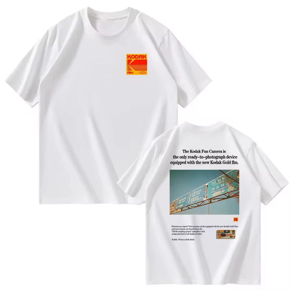 Kodak brand logo printed patte – Street Fashion Brand Logo recenzja i cena