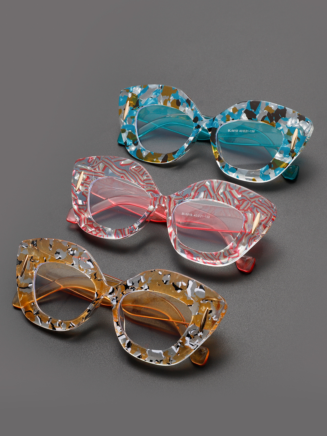 Large Frame Cat-Eye Floral Gla – Street Fashion Runway recenzja i cena