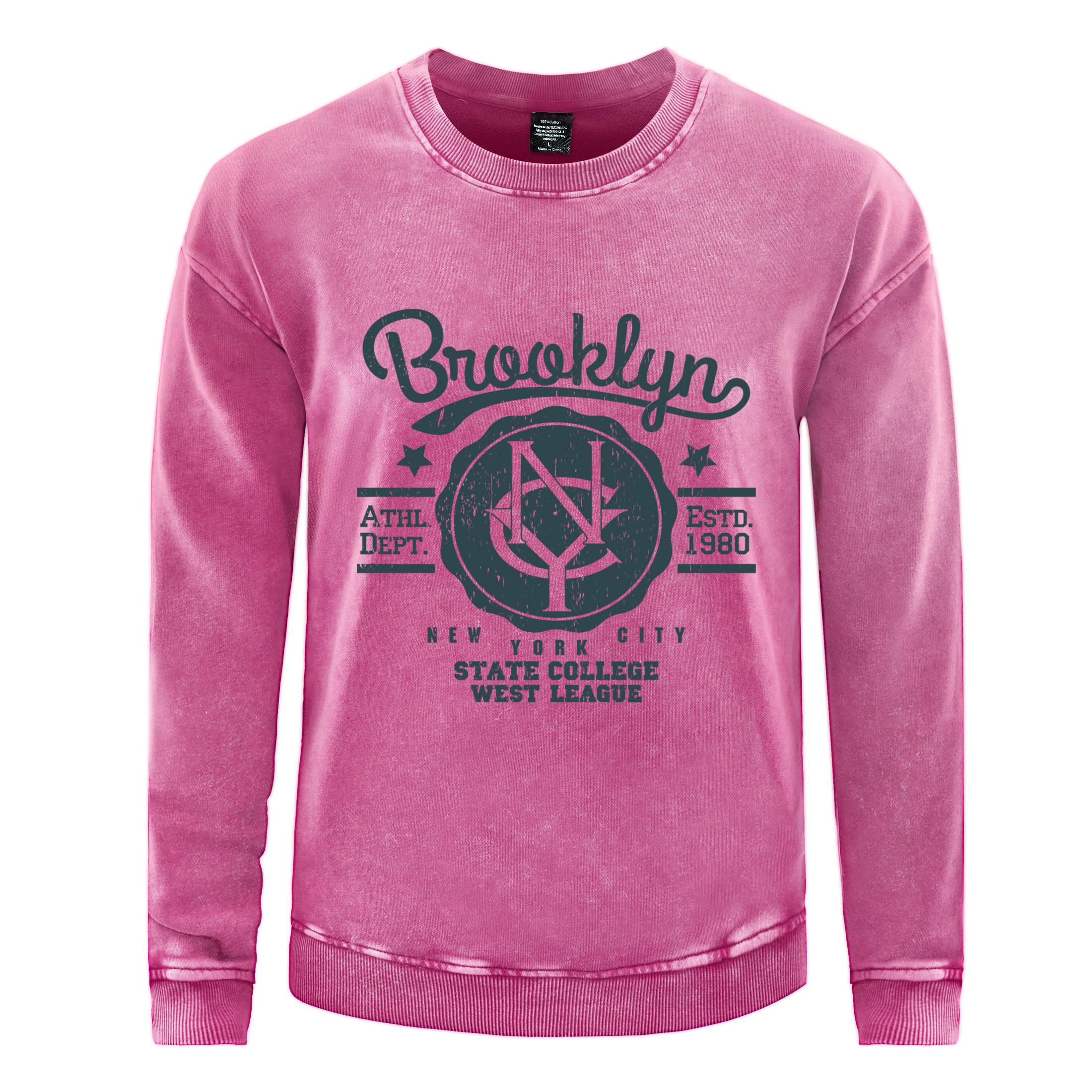 State College West League Man  – Oversized Crewneck Fleece recenzja i cena