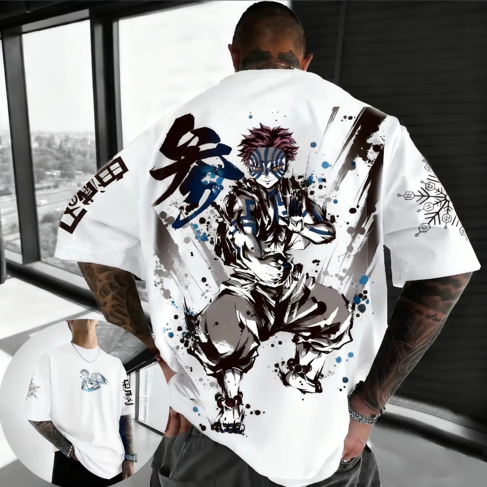 Summer Plus Size Demon Slayer  – Street Fashion Of Japan recenzja i cena