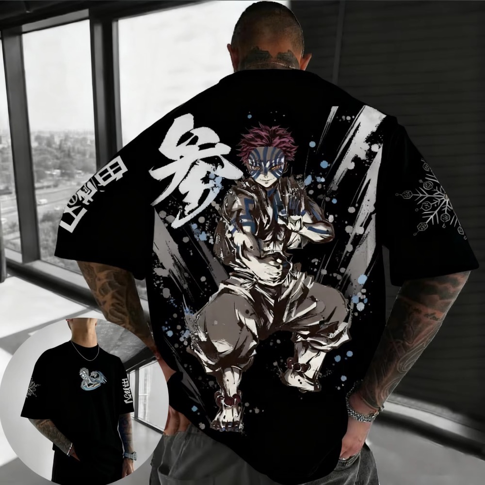 Summer Plus Size Demon Slayer  – Street Fashion Of Japan recenzja i cena