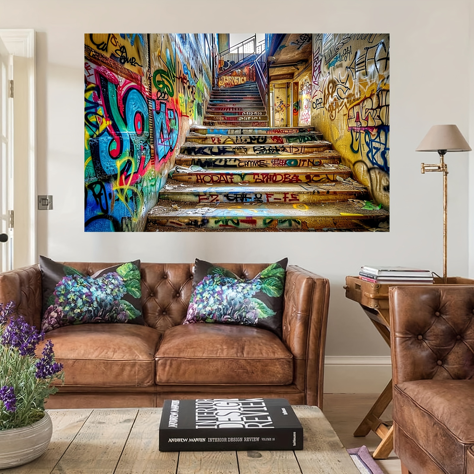 Vibrant urban street graffiti  – Street Fashion Photo recenzja i cena