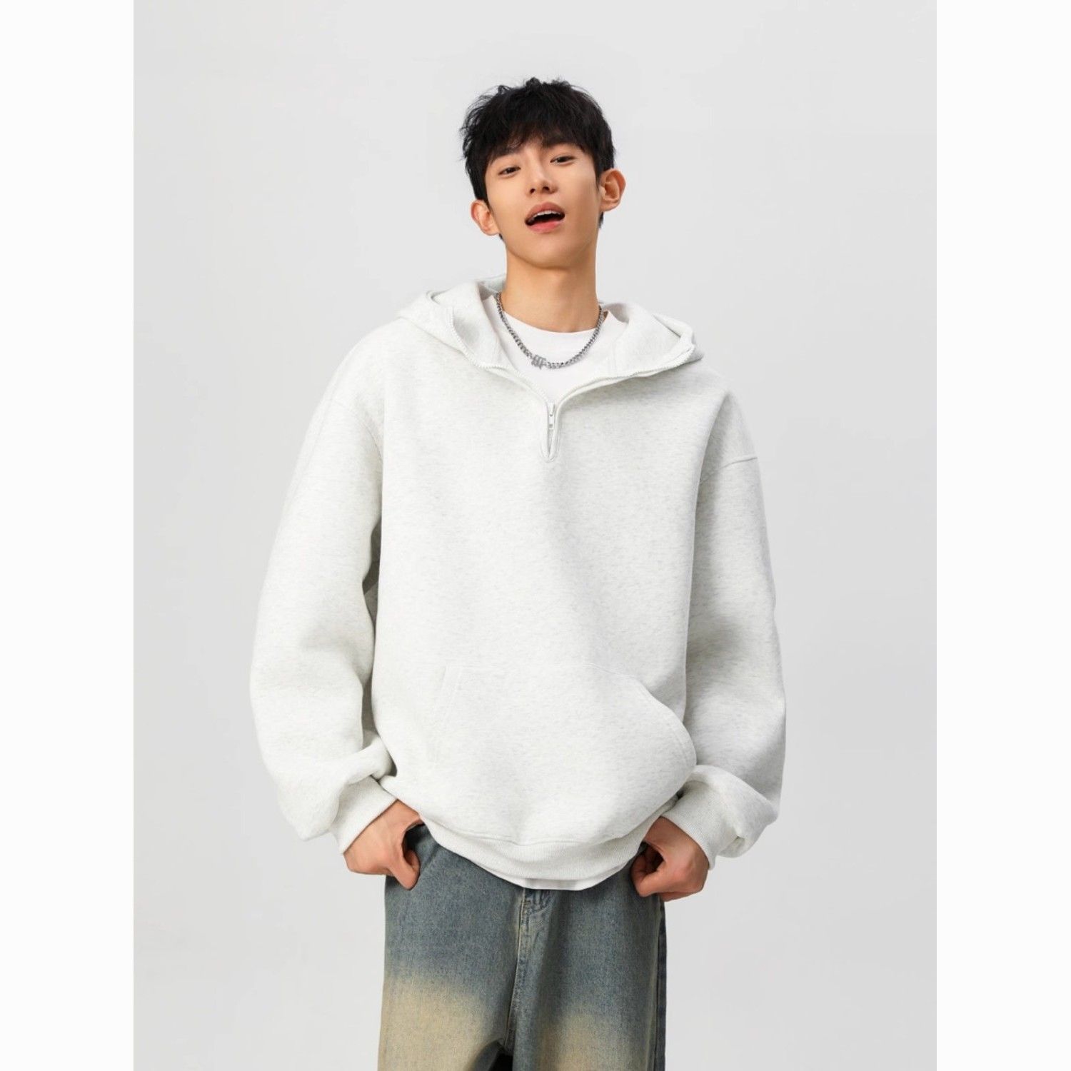 Mens With Hat Hoodies Man Zip  – Street Fashion History recenzja i cena