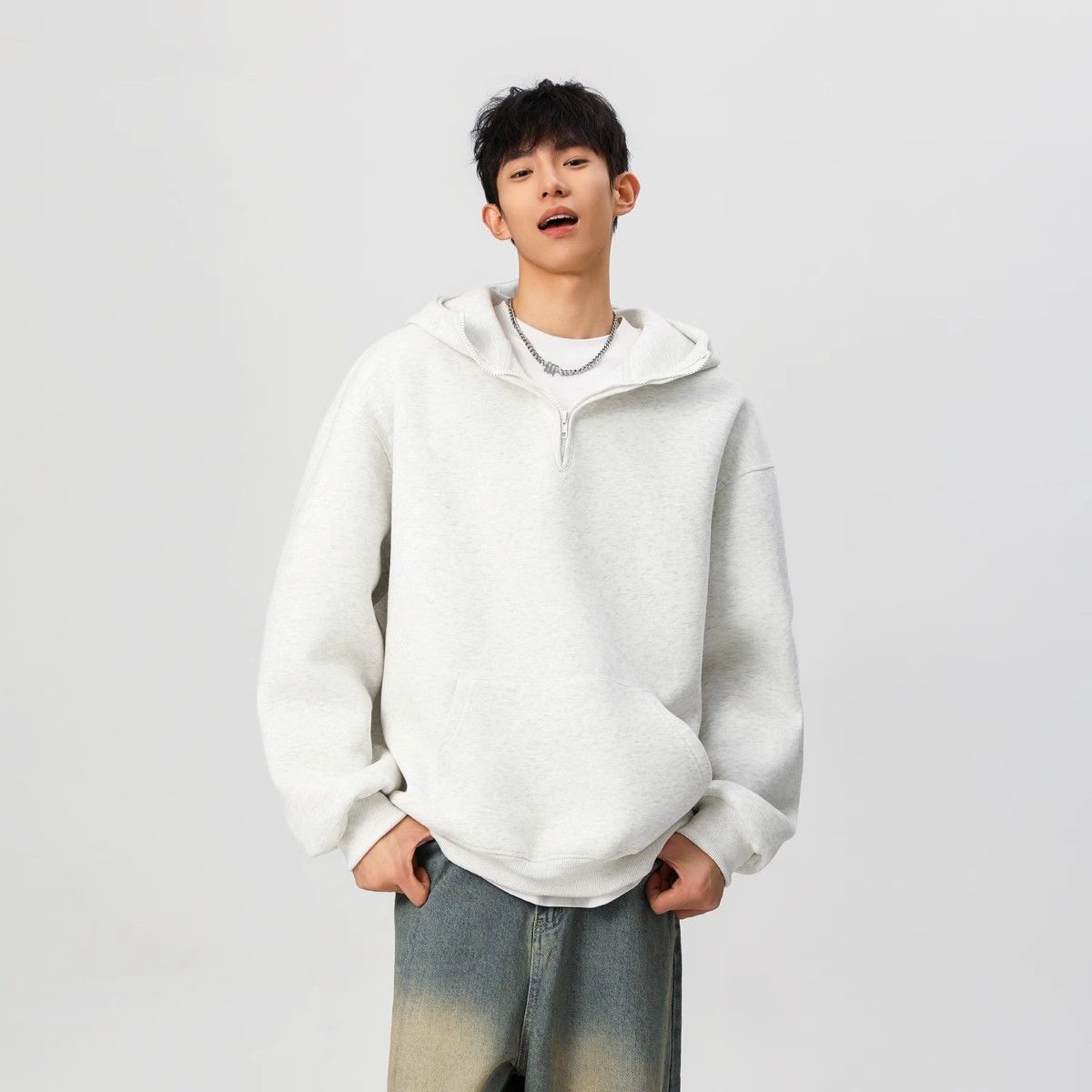 Mens With Hat Hoodies Man Zip  – Street Fashion History recenzja i cena