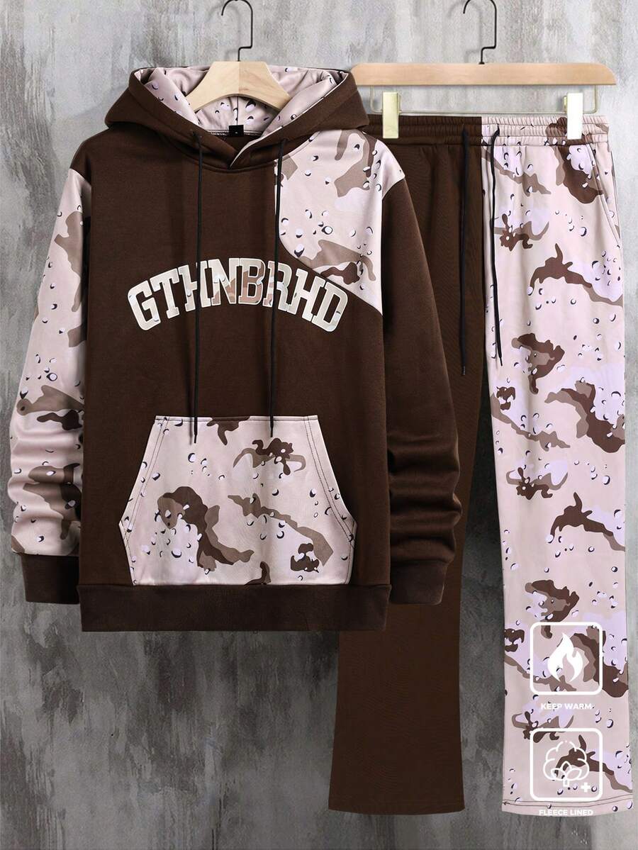 Men Contrast Color Camo Patchw – Camo Pattern Set recenzja i cena