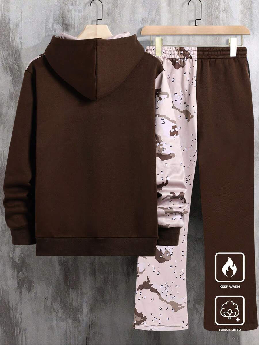 Men Contrast Color Camo Patchw – Camo Pattern Set recenzja i cena