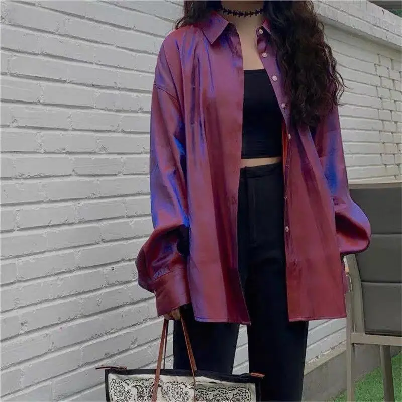 Shirt Women New Summer Loose S – Street Fashion Korea recenzja i cena
