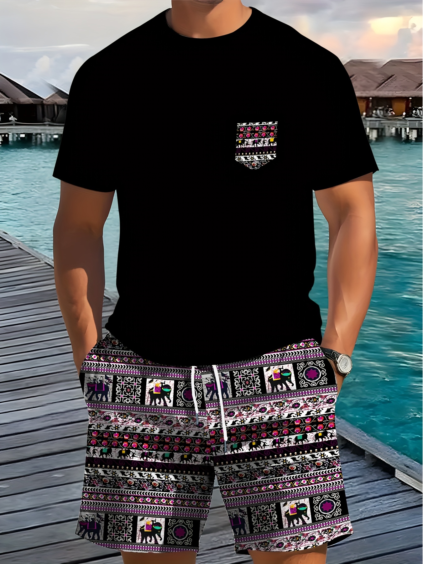 2026 Summer New Men's Short-Sl – Street Fashion Summer 2026 recenzja i cena