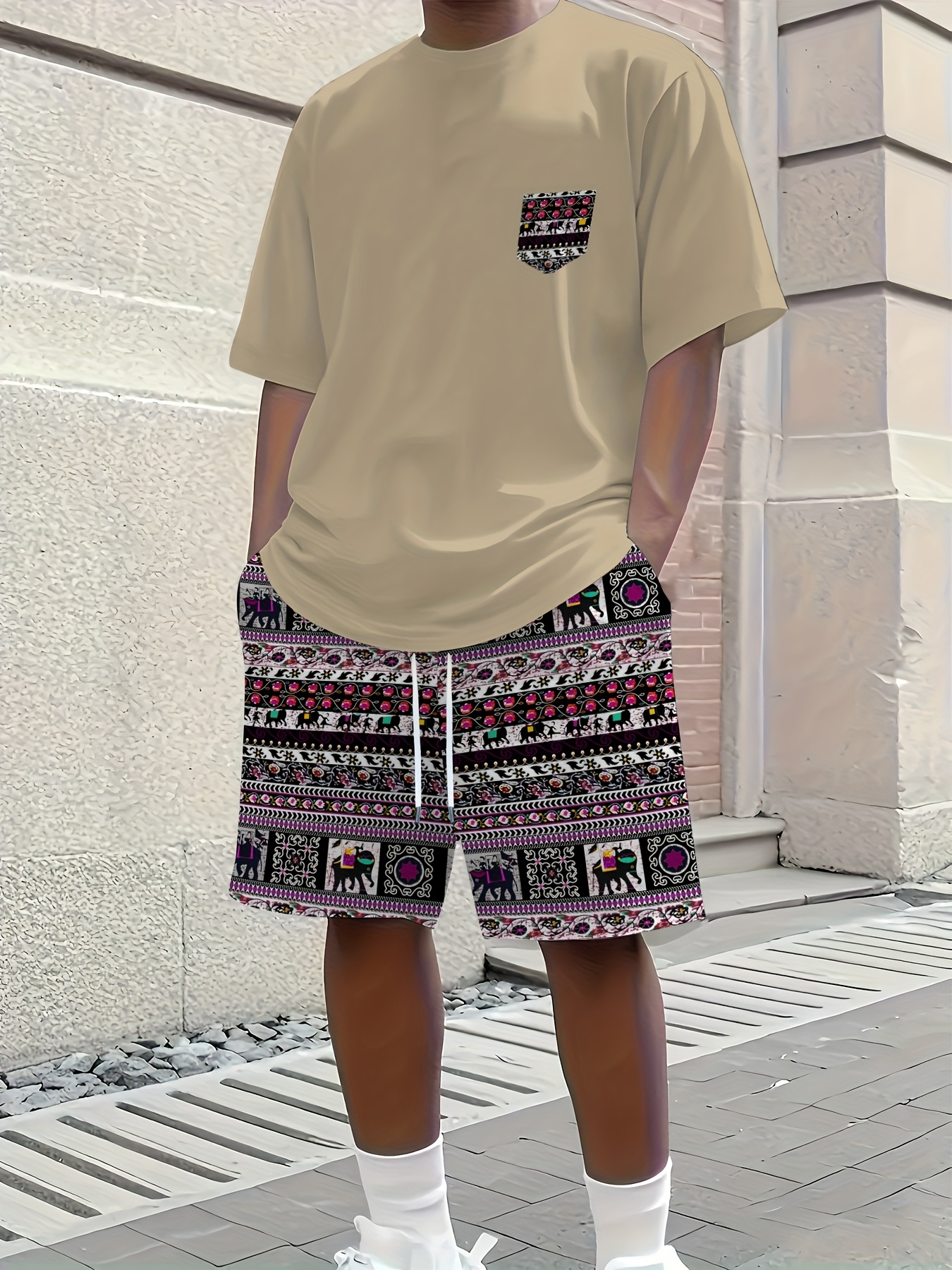 2026 Summer New Men's Short-Sl – Street Fashion Summer 2026 recenzja i cena