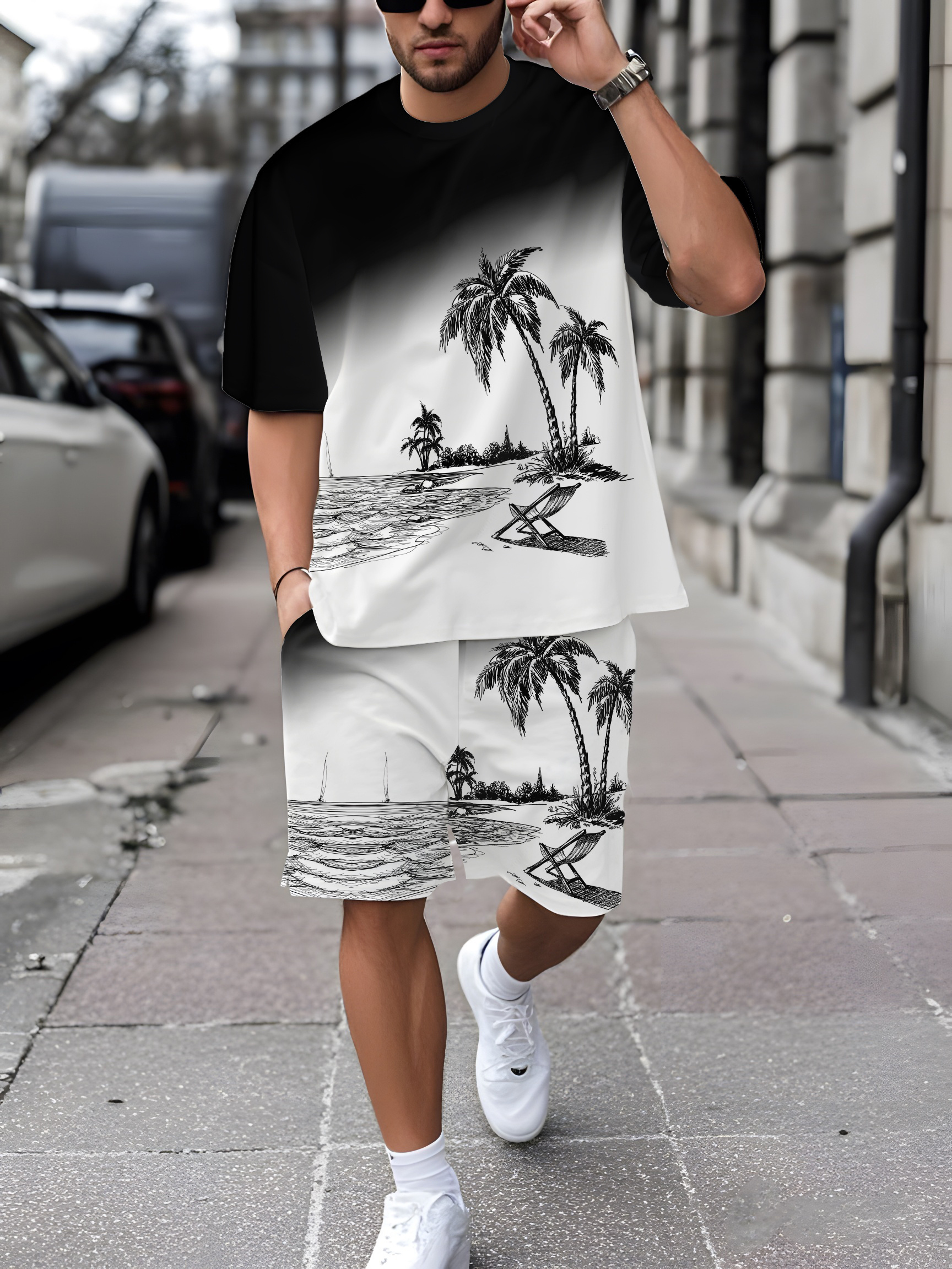 2026 Summer New Men's Short-Sl – Street Fashion Summer 2026 recenzja i cena