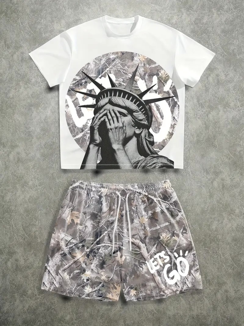 The 2026 Summer New men's Set  – Street Fashion Hip Hop recenzja i cena