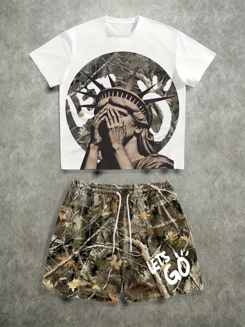 The 2026 Summer New men's Set  – Street Fashion Hip Hop recenzja i cena
