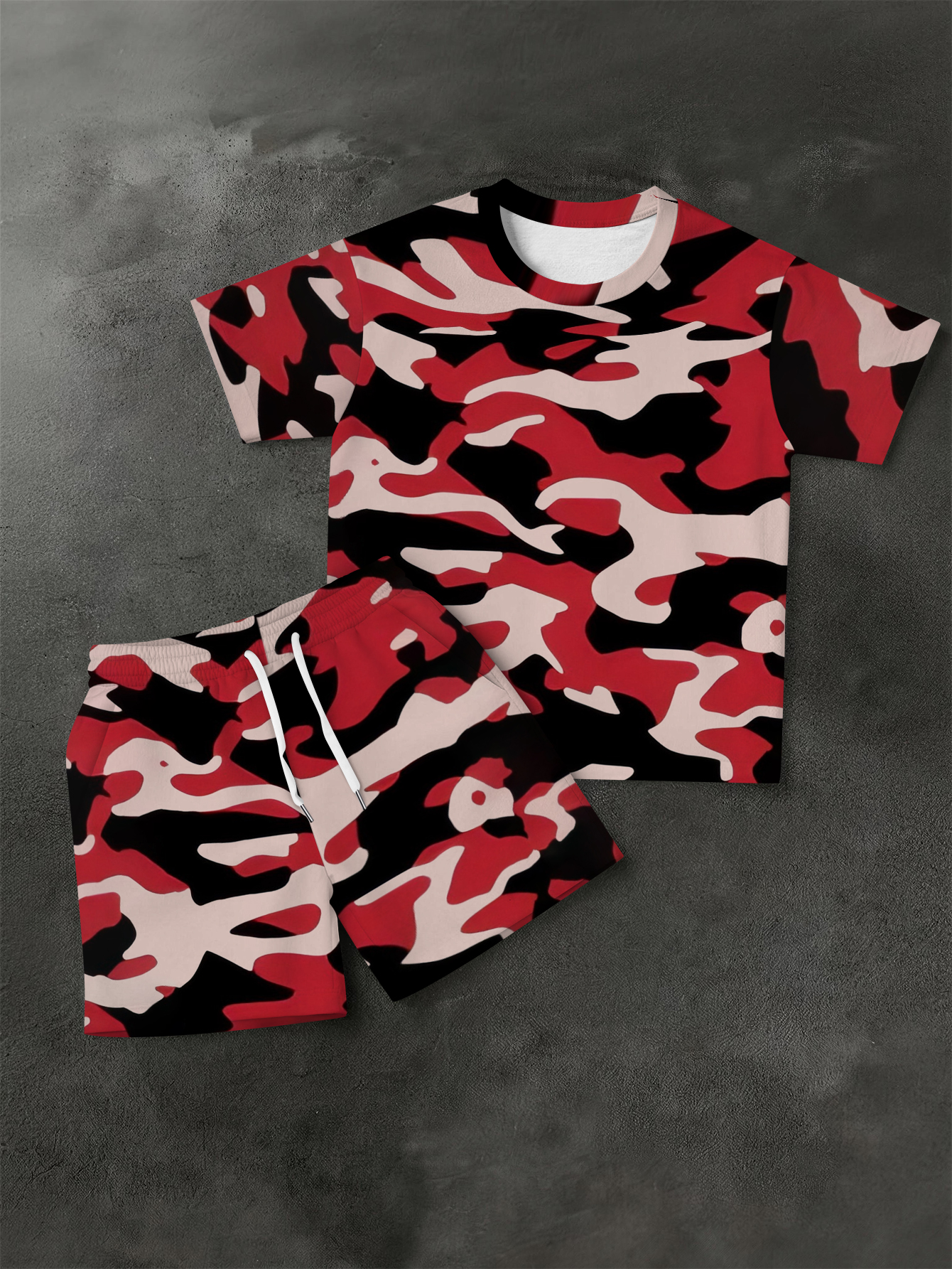 2026 Summer New Men's Short-Sl – Camo Pattern Set recenzja i cena