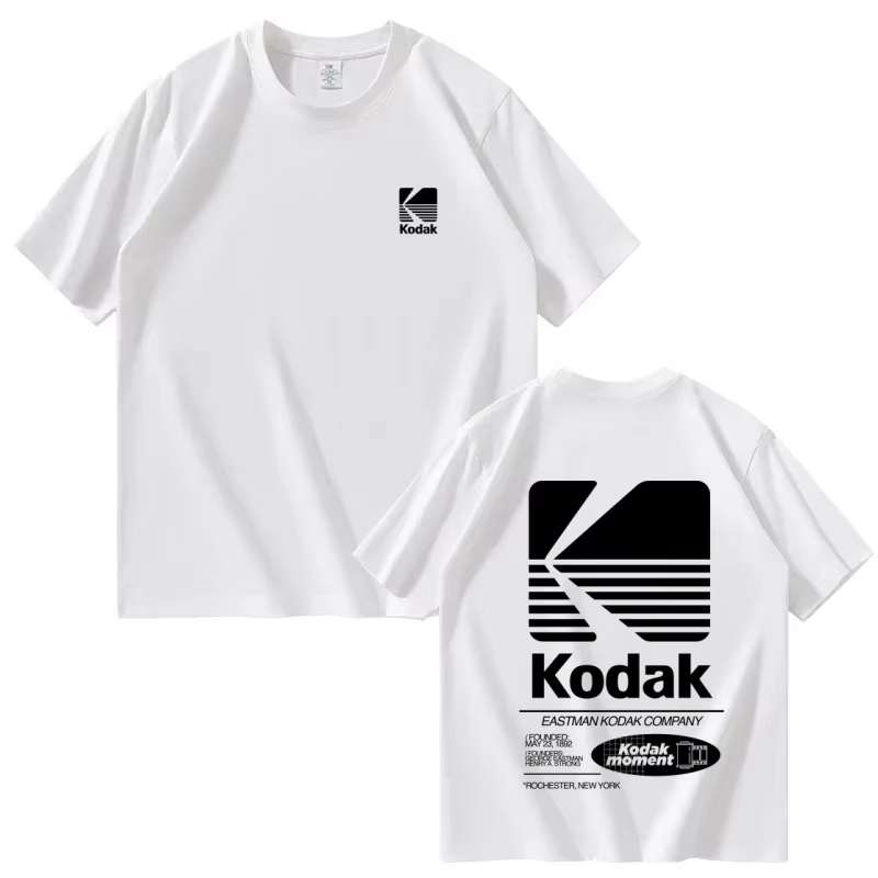 Kodak Brand Pure Cotton T-shir – Street Fashion Brand Logo recenzja i cena