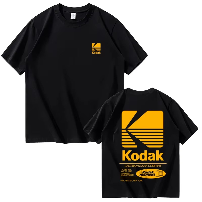 Kodak Brand Pure Cotton T-shir – Street Fashion Brand Logo recenzja i cena