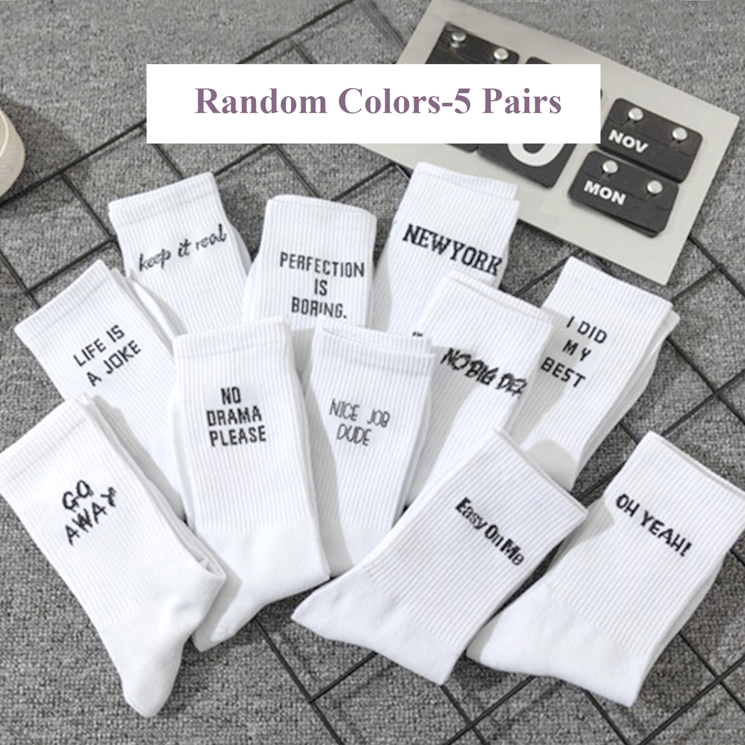 5 Pairs/Set New Women Letter J – Street Fashion Youtube recenzja i cena