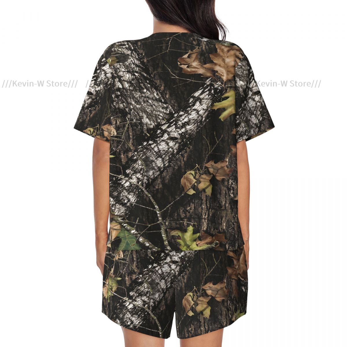 Two piece women's pajama round – Camo Pattern Set recenzja i cena