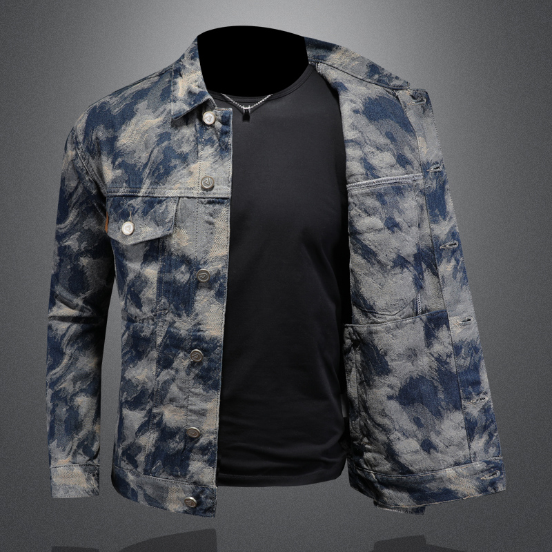 2025 Spring Vintage Denim Jack – Street Fashion Jacket Men recenzja i cena