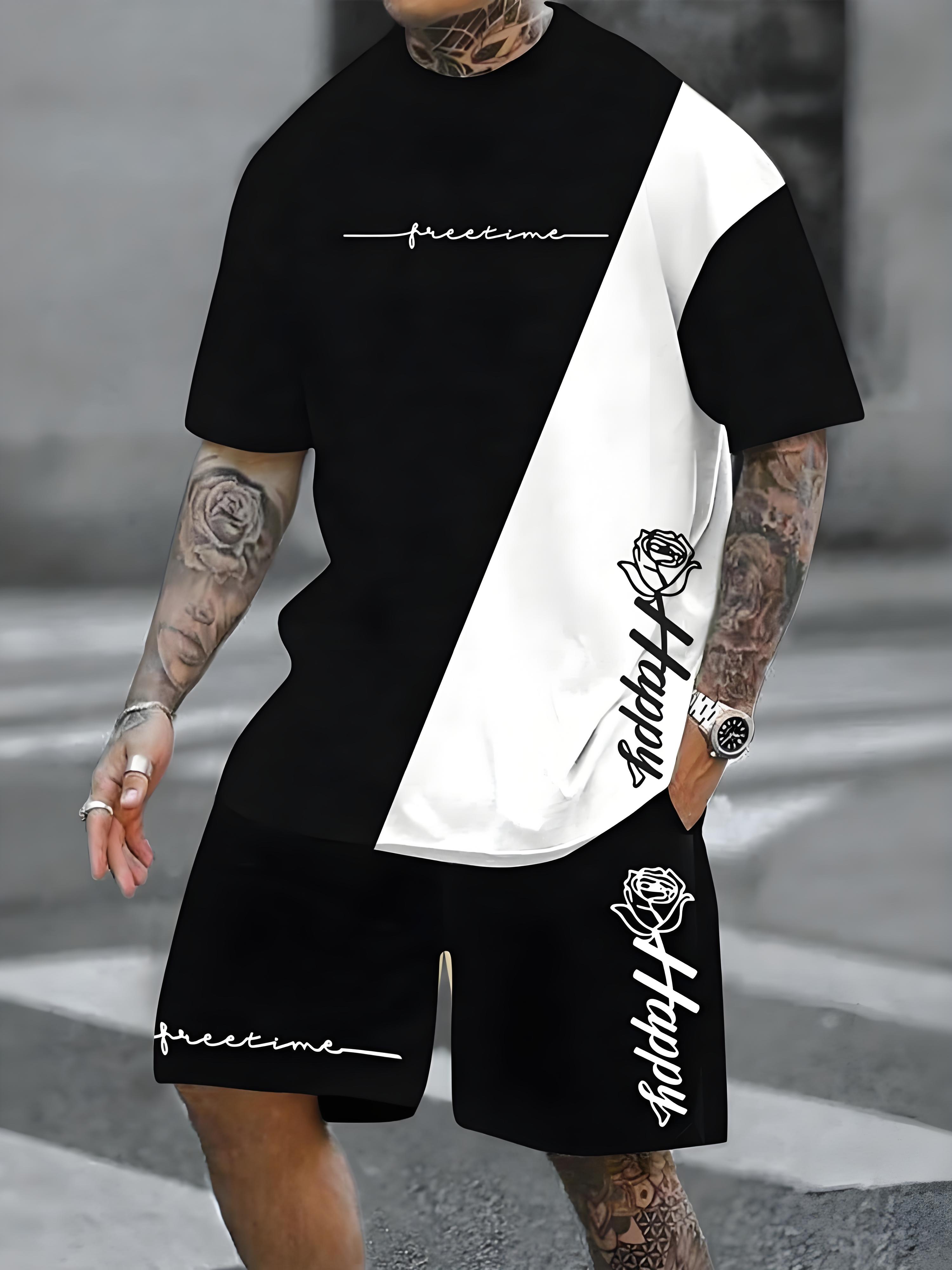 New Plus Size Men's T-shirt An – Street Fashion Male recenzja i cena