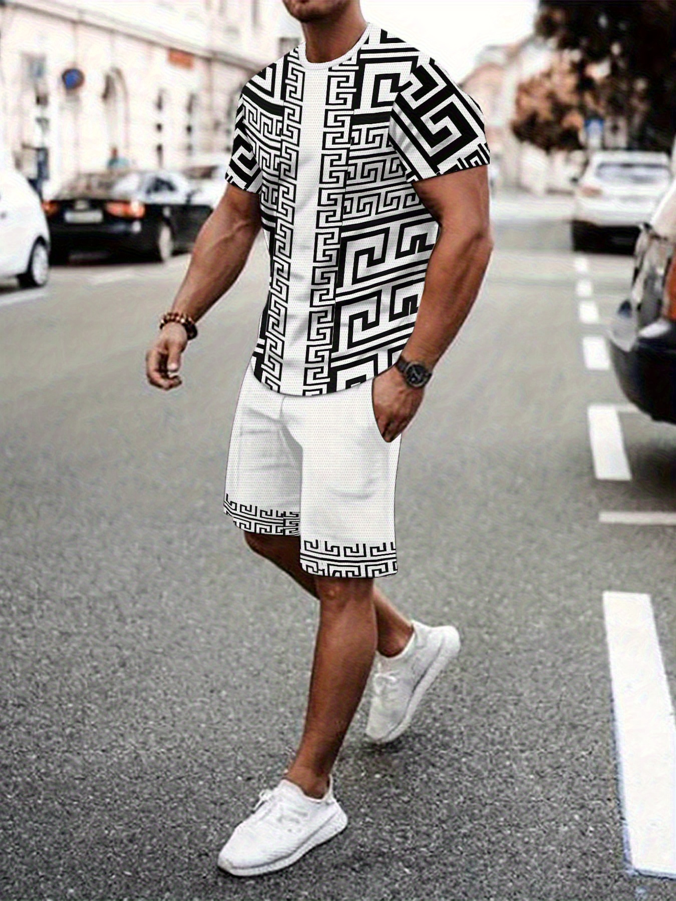 New Plus Size Men's T-shirt An – Street Fashion Male recenzja i cena