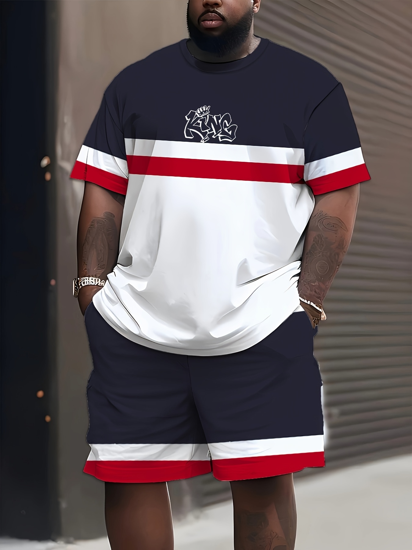 New Plus Size Men's T-shirt An – Street Fashion Male recenzja i cena