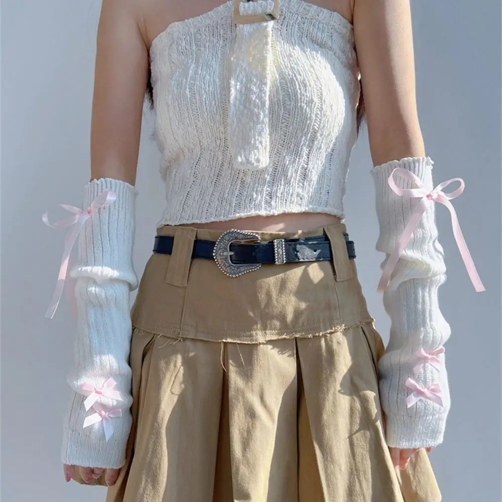 Streetwear Elastic Knitted Bow – Street Fashion Korea recenzja i cena