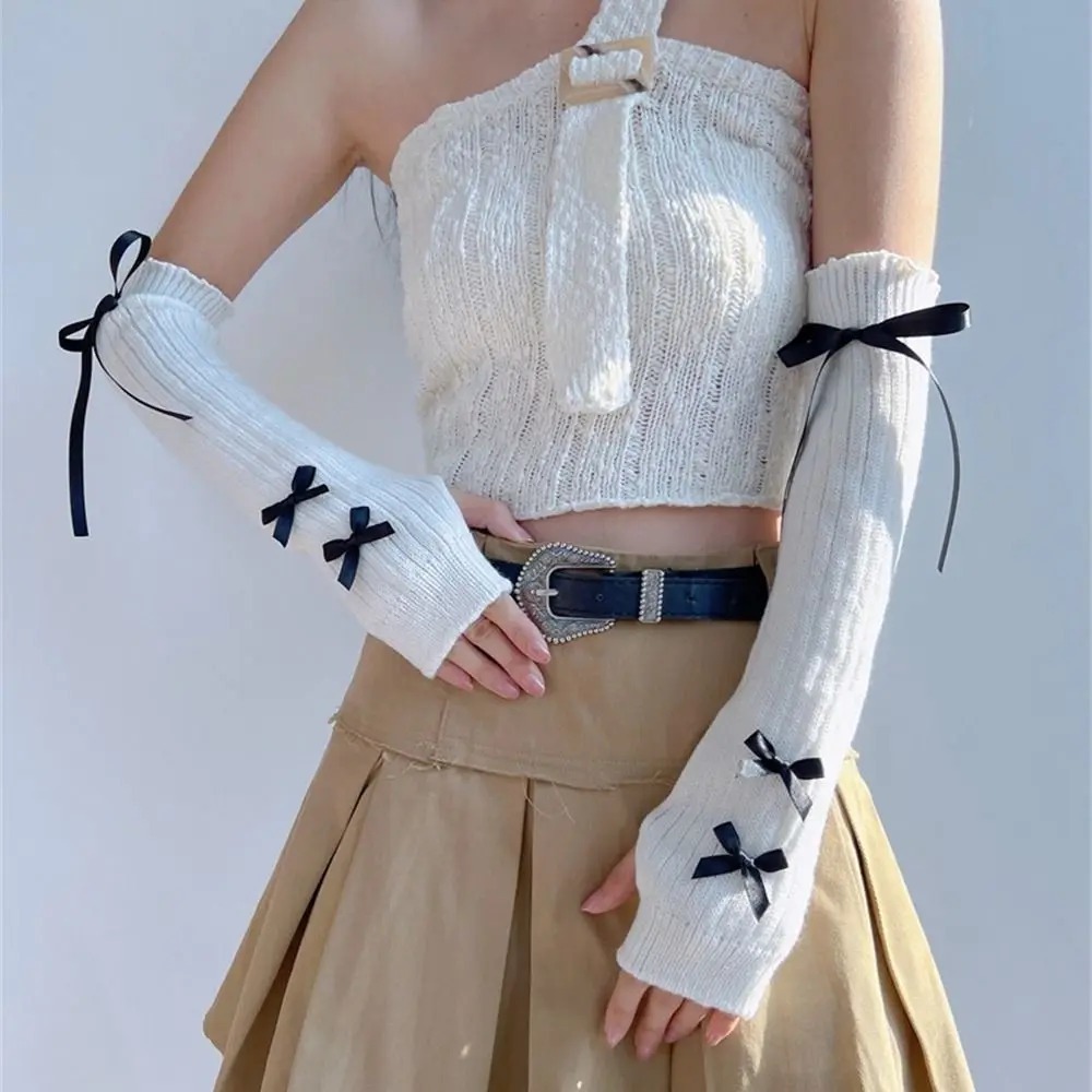 Streetwear Elastic Knitted Bow – Street Fashion Korea recenzja i cena